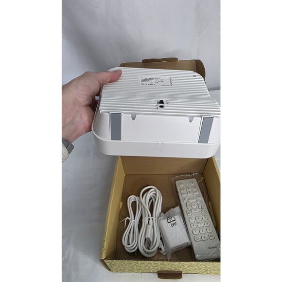 White Desktop Portable Bluetooth CD Player HiFi Sound Speakers Remote Control - Picture 8 of 14